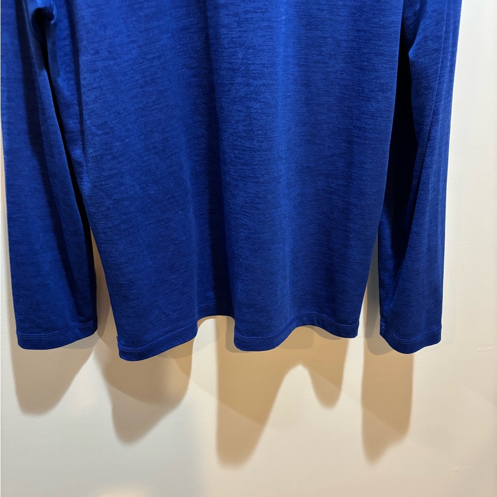 KC Embroidered Blue Quarter-Zip lightweight Pullover - Picture 7 of 12